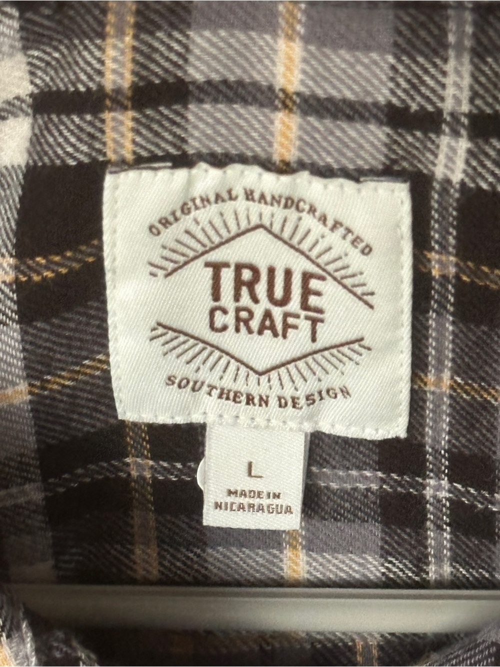 NWT 100% cotton men’s True Craft Flannel Long-Sleeve Shirt